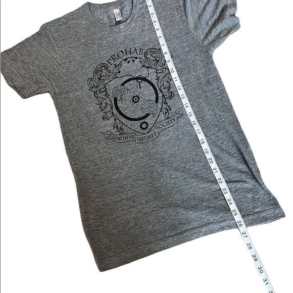 Grey Graphic Short Sleeve Loose Fit Tee Shirt S - Picture 6 of 8